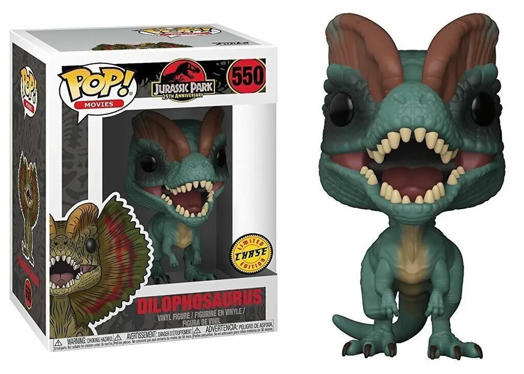 Funko Jurassic Park POP! Movies Dilophosaurus Vinyl Figure #550 [Regular Version, Flaps Out]